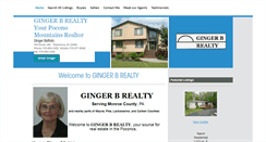 Desktop Screenshot of gingerbrealty.com